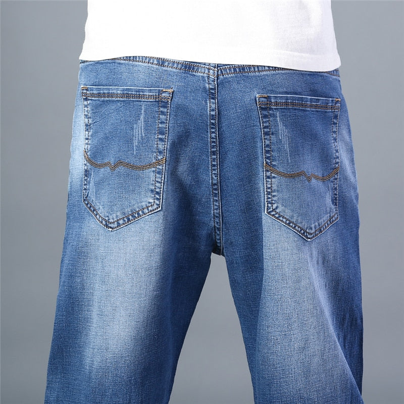 Men's Thin Straight-leg Loose Jeans