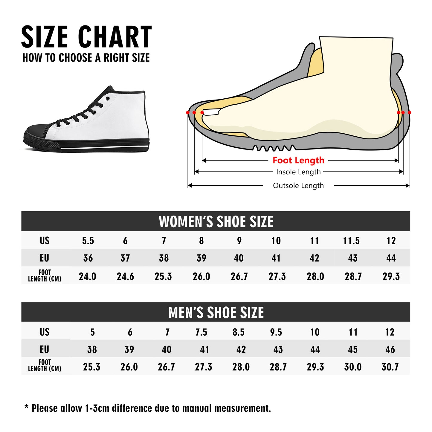 Womens Lightweight High Top Canvas Shoes