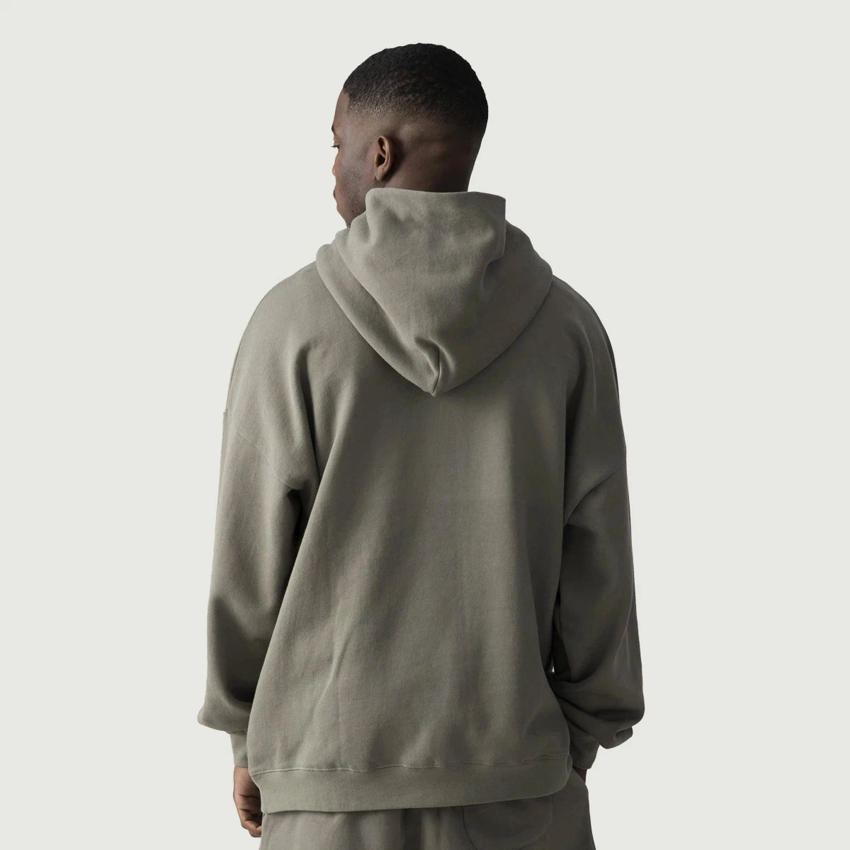 Fleece-lined Snap Collar Men’s Hoodie