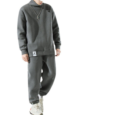 Men Fleece Joggers and Sweatshirt Set