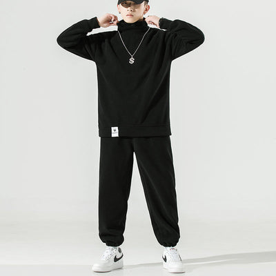 Men Fleece Joggers and Sweatshirt Set