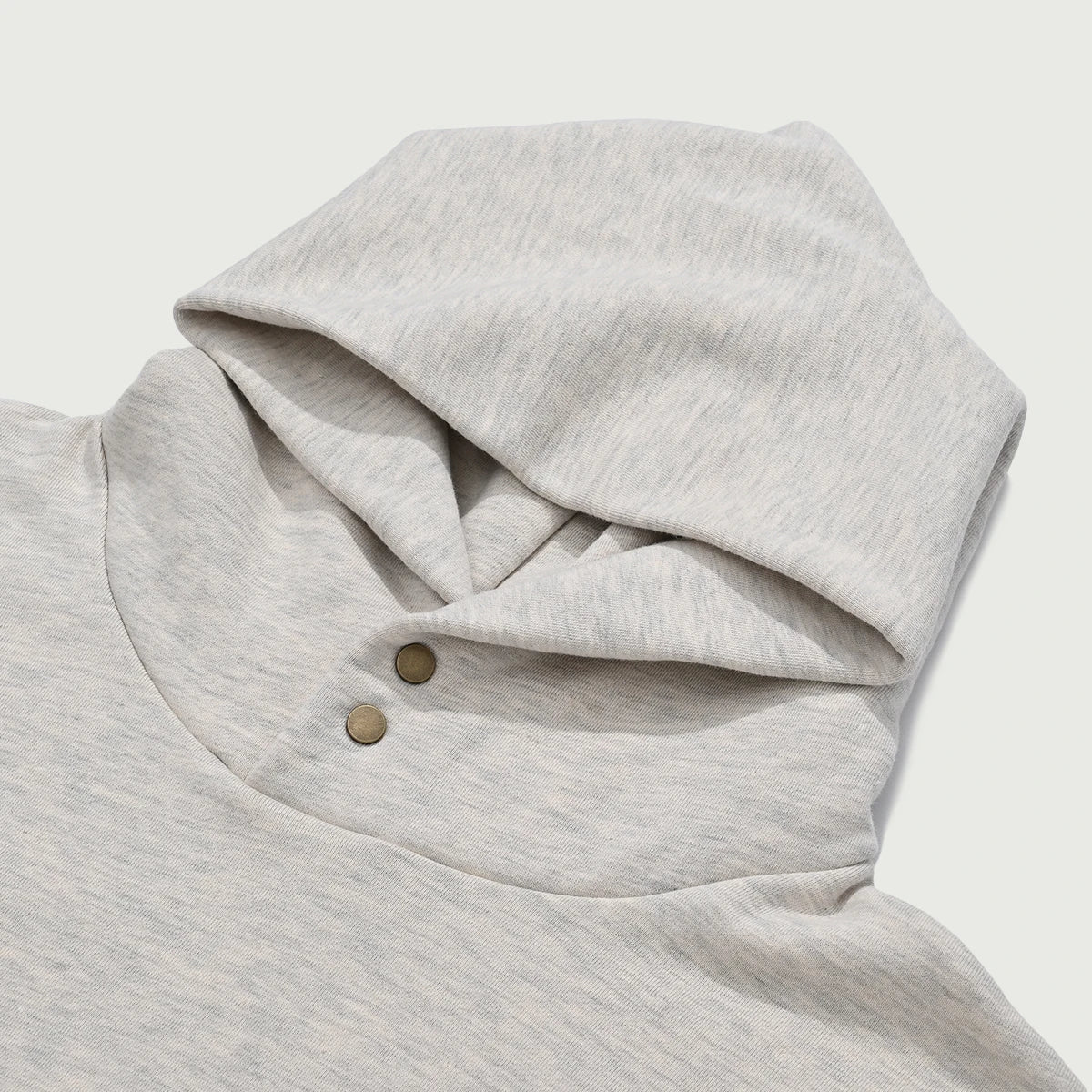 Fleece-lined Snap Collar Men’s Hoodie