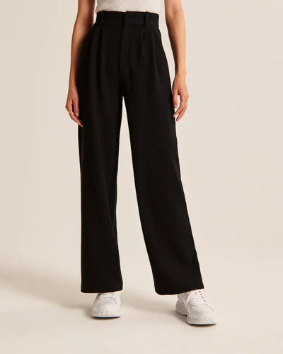 Fitted Wide Leg Pants