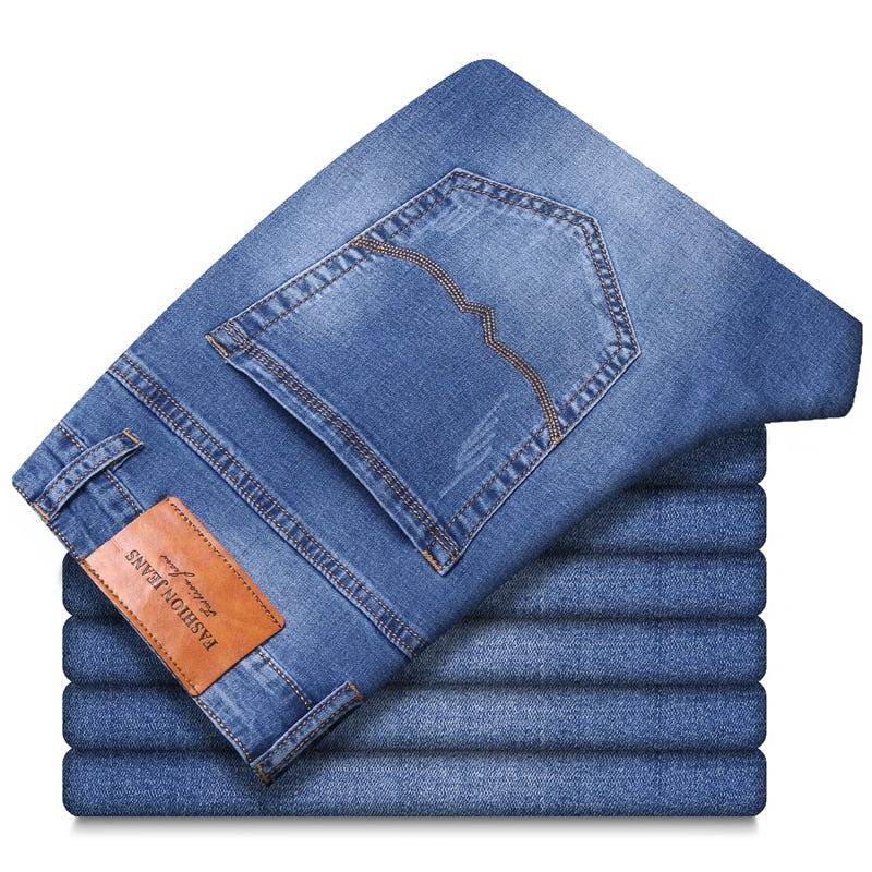 Men's Thin Straight-leg Loose Jeans