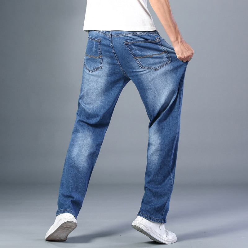 Men's Thin Straight-leg Loose Jeans