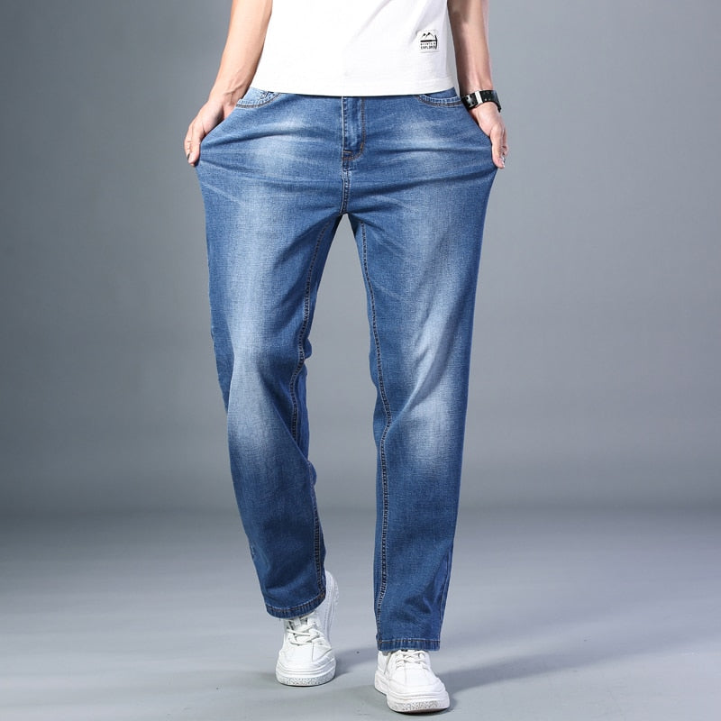 Men's Thin Straight-leg Loose Jeans