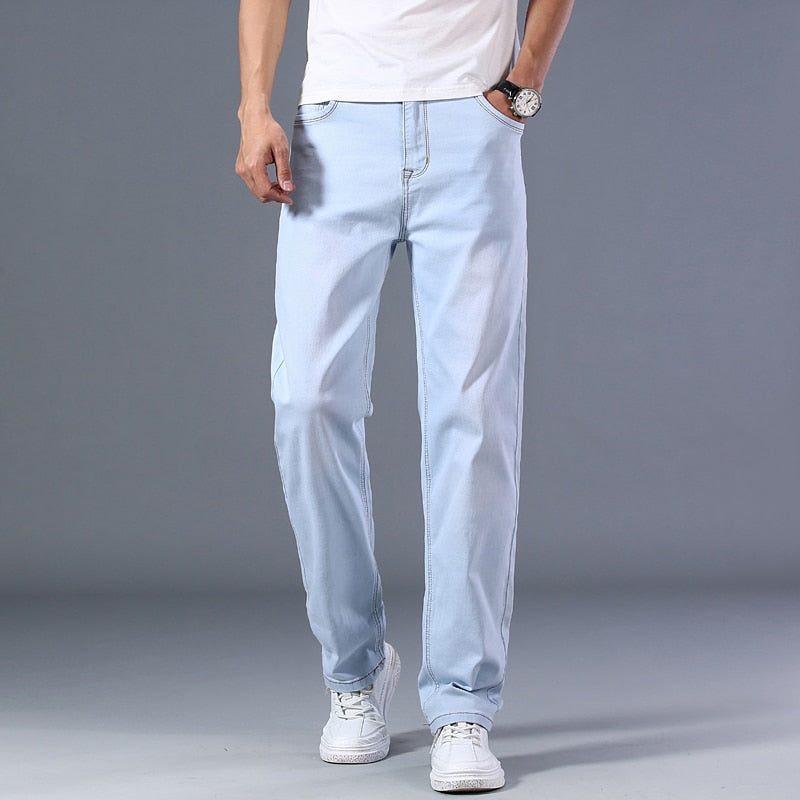 Men's Thin Straight-leg Loose Jeans