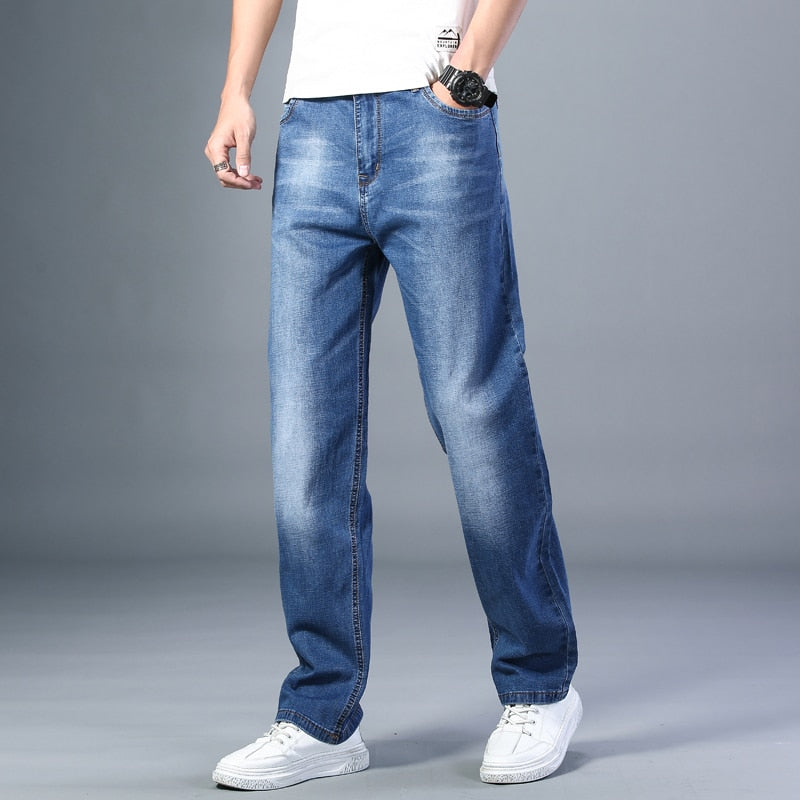 Men's Thin Straight-leg Loose Jeans