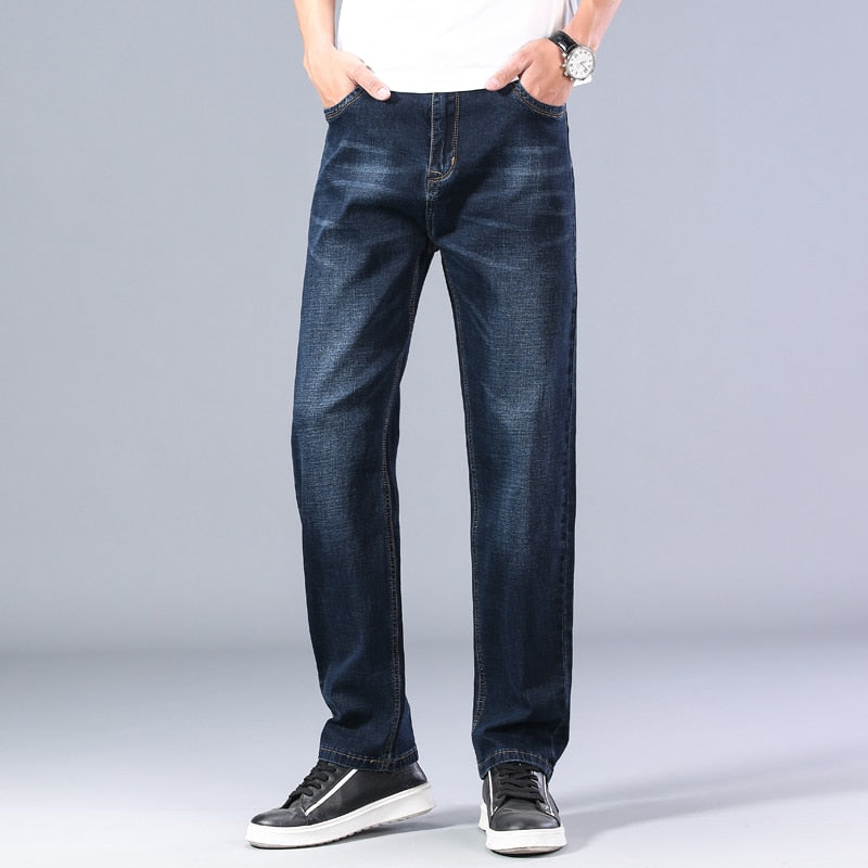 Men's Thin Straight-leg Loose Jeans