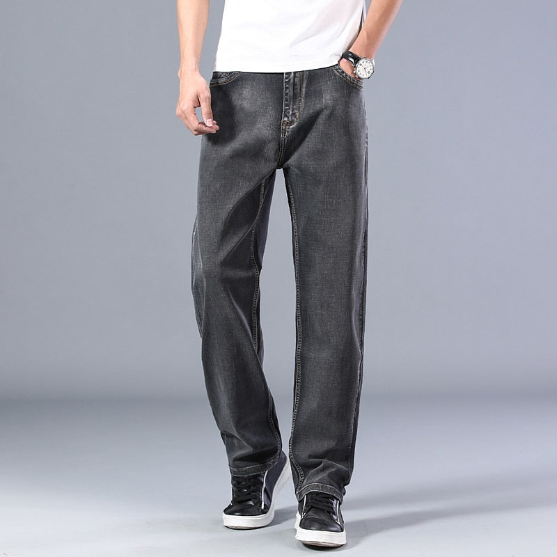 Men's Thin Straight-leg Loose Jeans