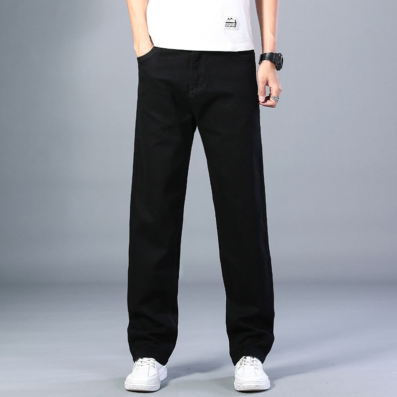 Men's Thin Straight-leg Loose Jeans