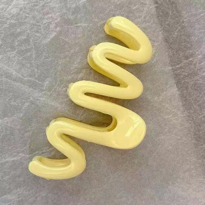 Jelly Wave Hair Claw Clip Large
