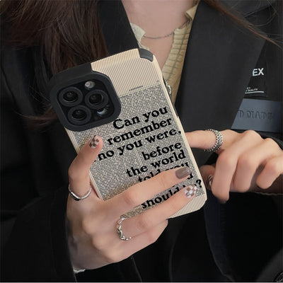 Remember Who You Were iPhone Case