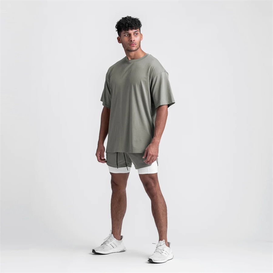 Men's Workout Loose Oversized T-shirt