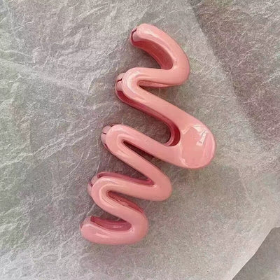Jelly Wave Hair Claw Clip Large