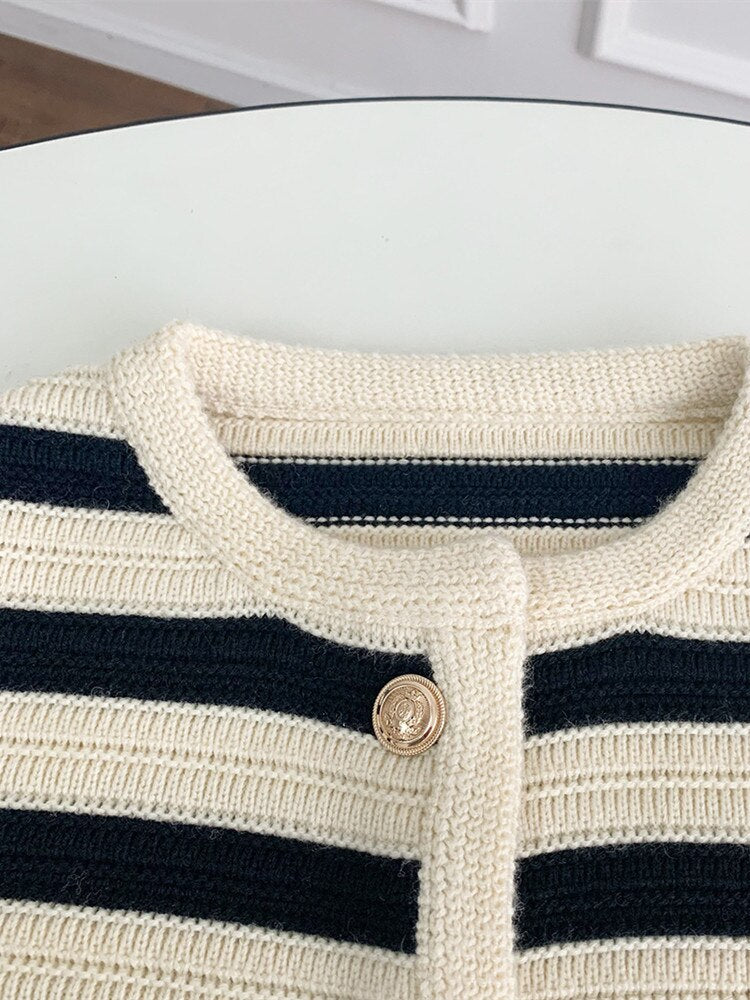 Striped Cardigan Jacket
