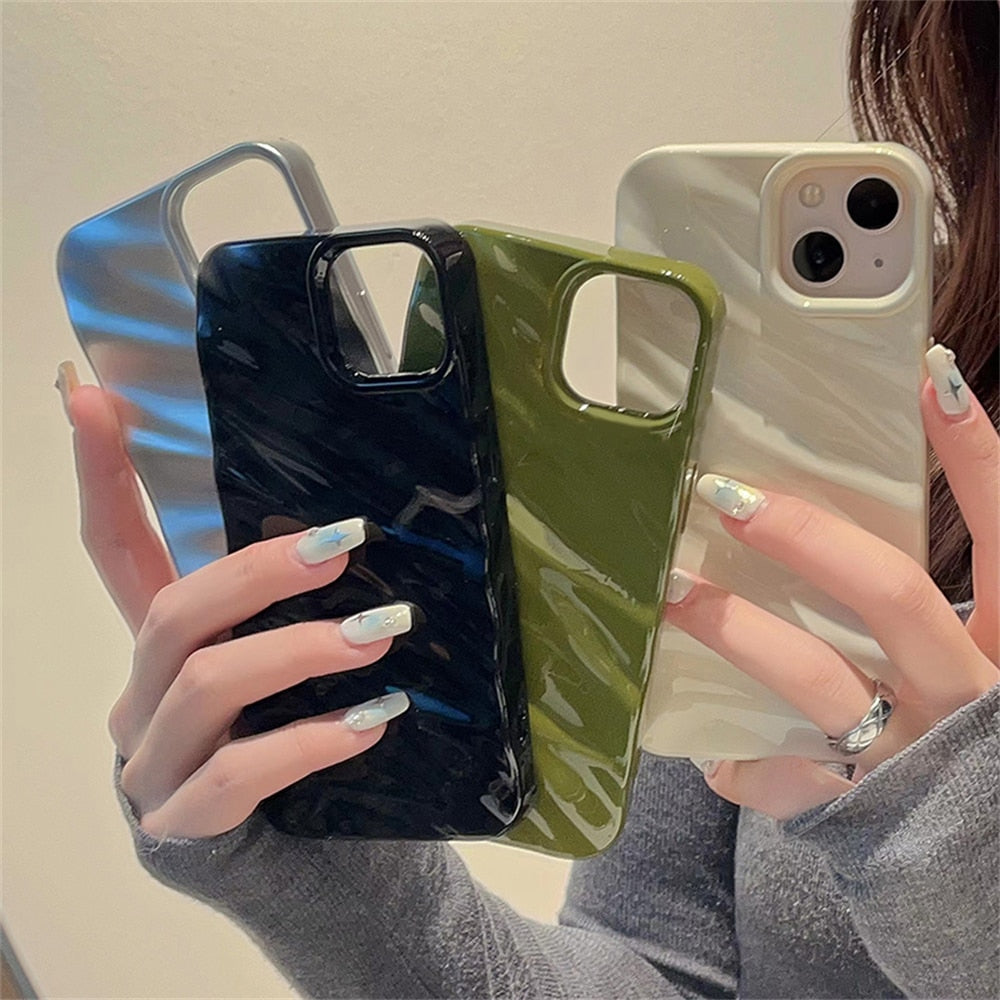 Luxury Silk Pattern Wavy Phone Case