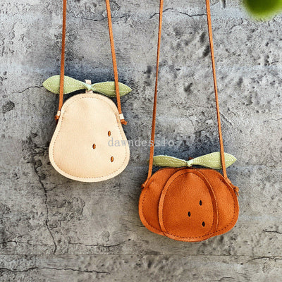 Pumpkin / Pear / Ladybug Crossbody Bag