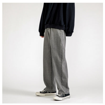 Men's Straight Denim Wide-leg Jeans