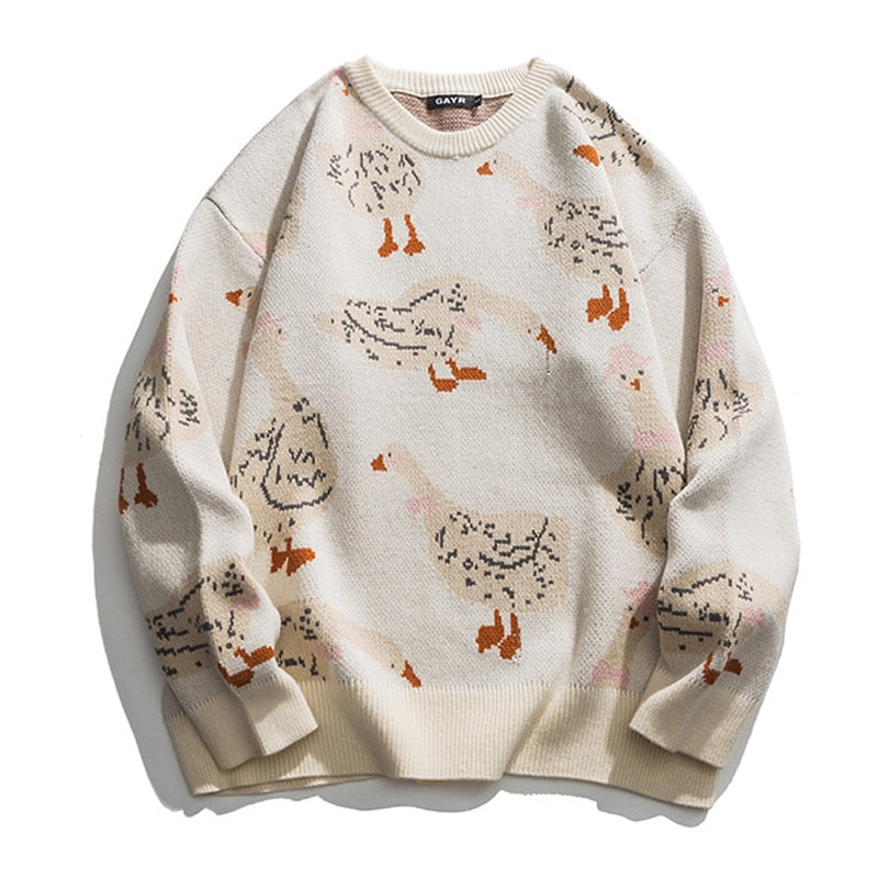 Look at The Ducks Knitted Sweater