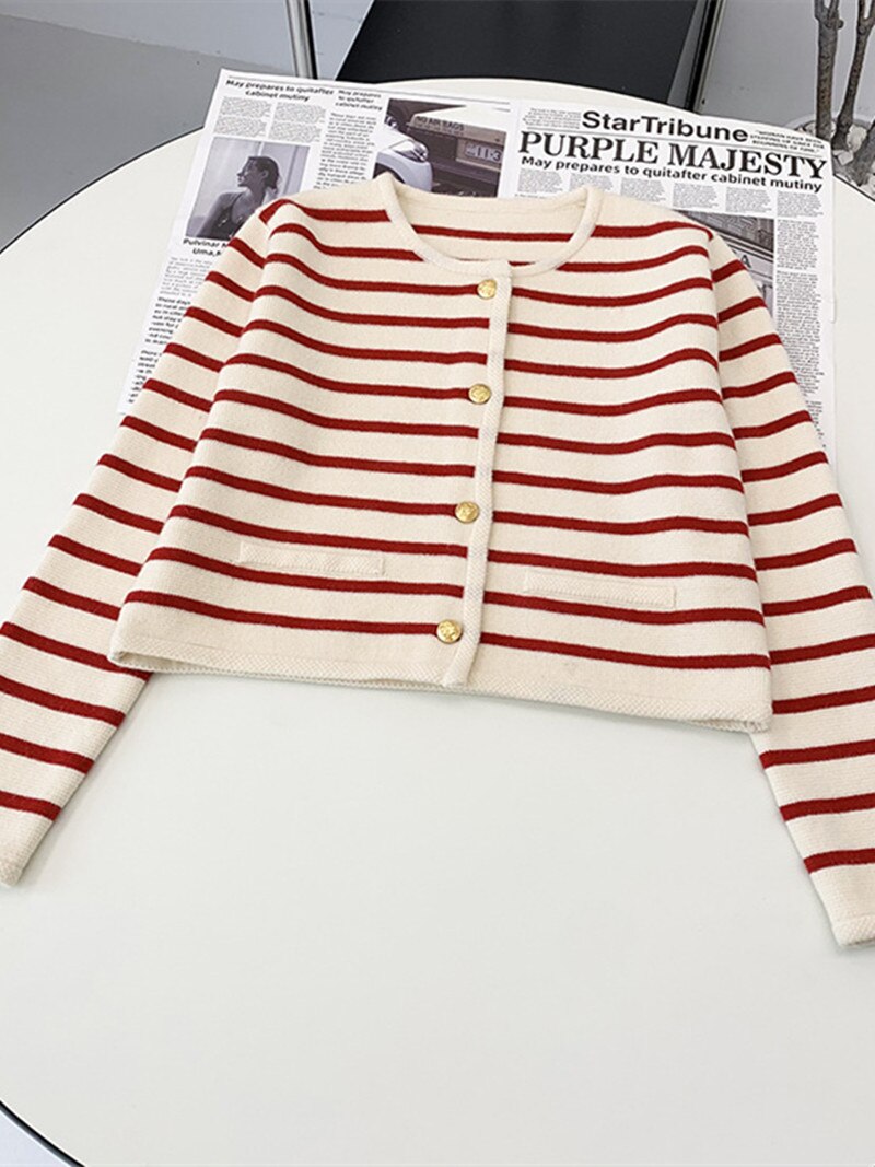 Striped Cardigan Jacket