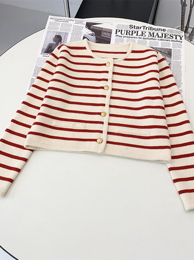 Striped Cardigan Jacket