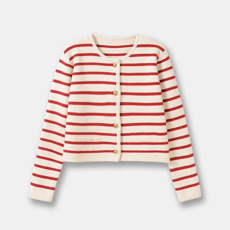 Striped Cardigan Jacket