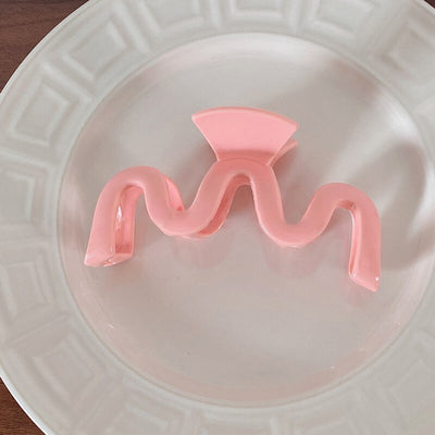 Jelly Wave Hair Claw Clip Large