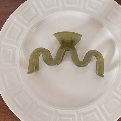 Jelly Wave Hair Claw Clip Large