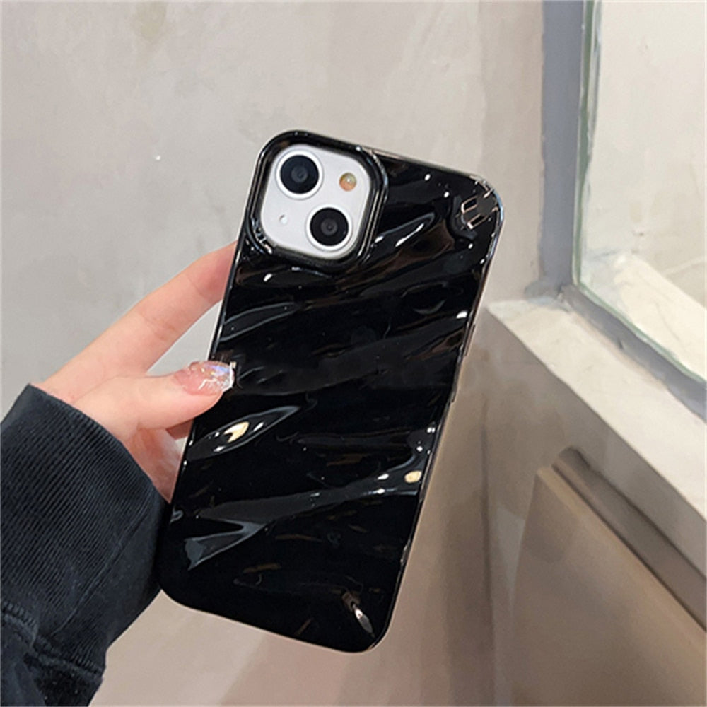 Luxury Silk Pattern Wavy Phone Case