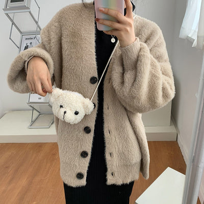 Bear Plush Shoulder Bag