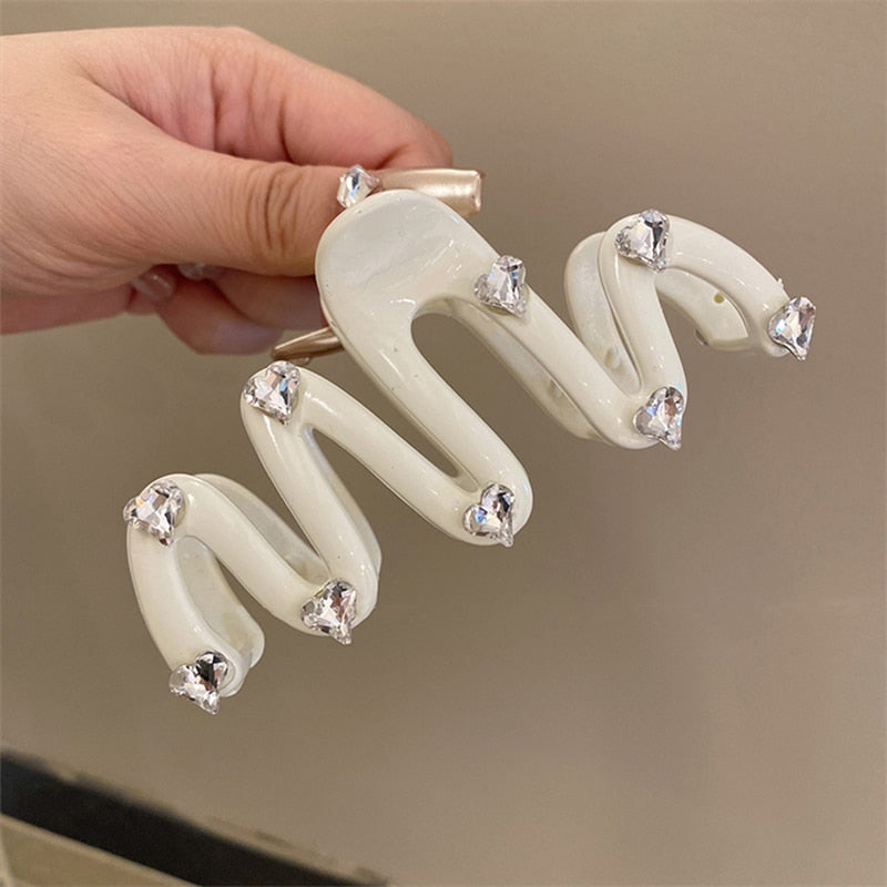 Jelly Wave Hair Claw Clip Large