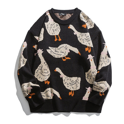 Look at The Ducks Knitted Sweater