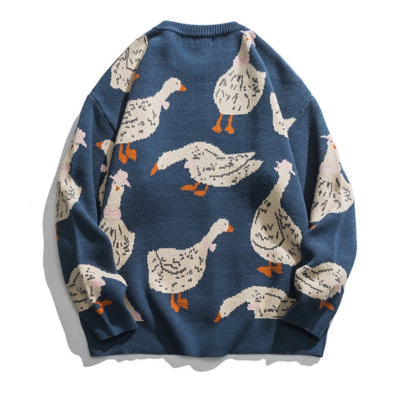 Look at The Ducks Knitted Sweater