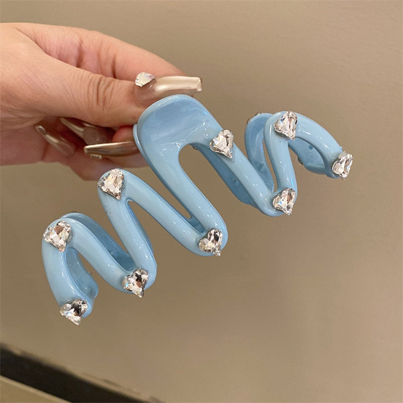 Jelly Wave Hair Claw Clip Large