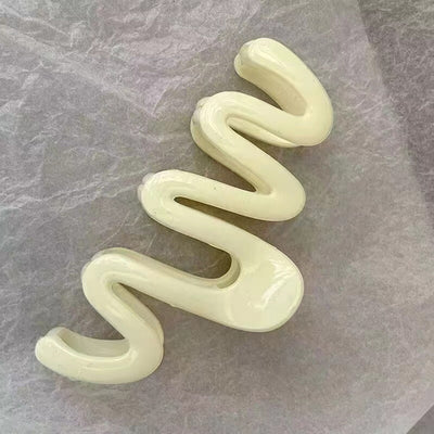 Jelly Wave Hair Claw Clip Large