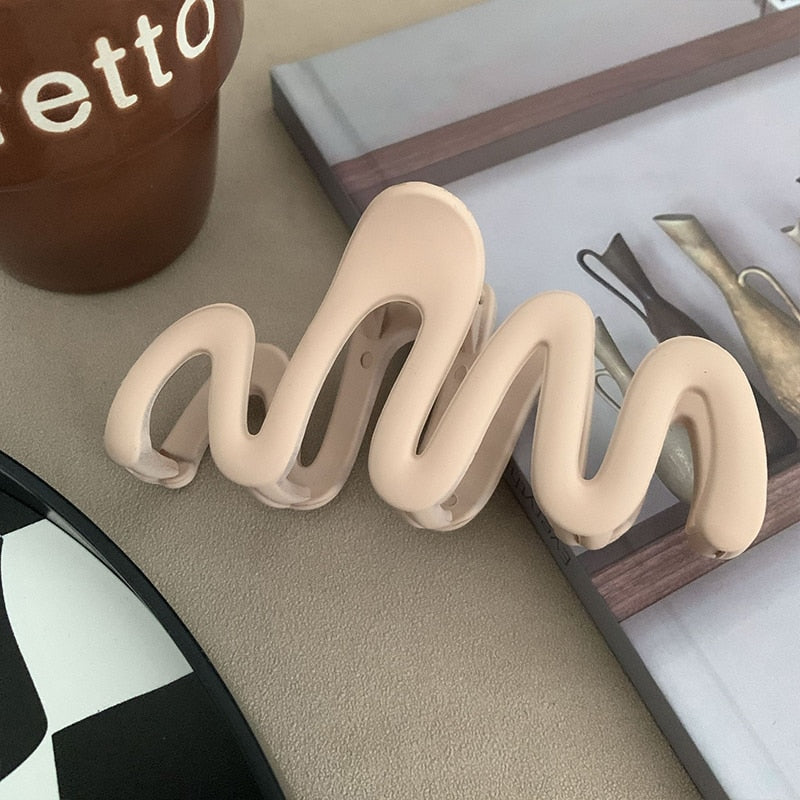Jelly Wave Hair Claw Clip Large