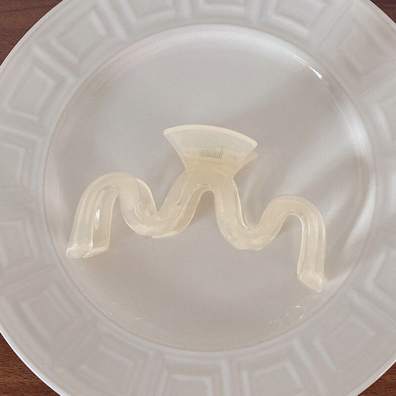 Jelly Wave Hair Claw Clip Large