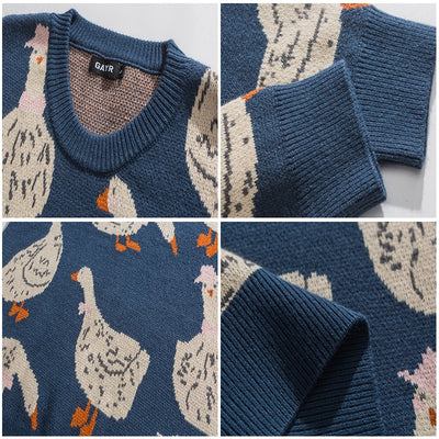 Look at The Ducks Knitted Sweater