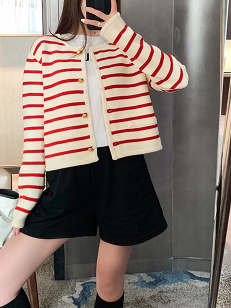 Striped Cardigan Jacket