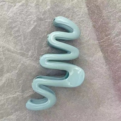 Jelly Wave Hair Claw Clip Large