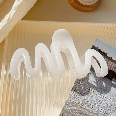 Jelly Wave Hair Claw Clip Large