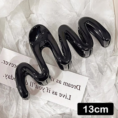 Jelly Wave Hair Claw Clip Large