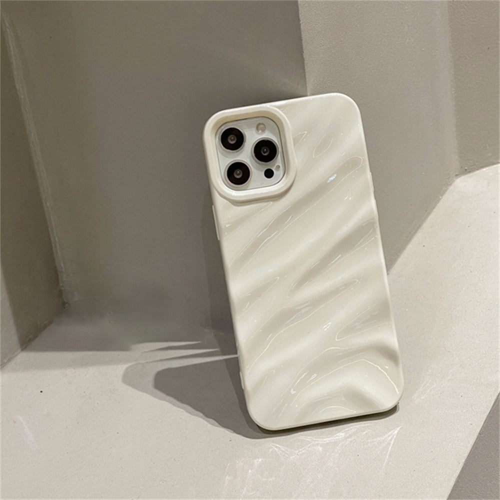 Luxury Silk Pattern Wavy Phone Case