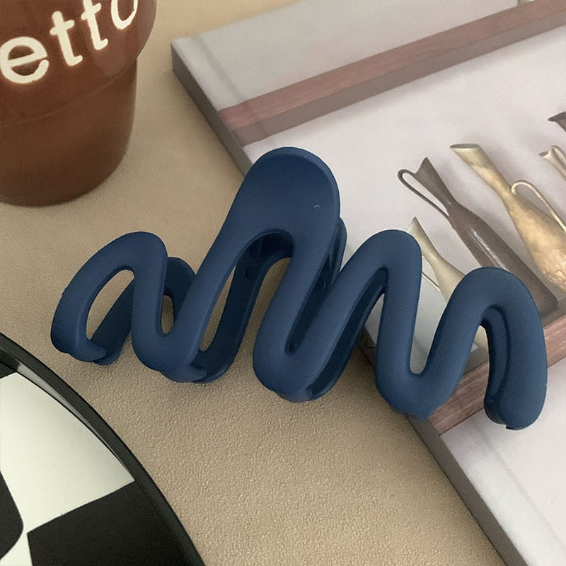 Jelly Wave Hair Claw Clip Large