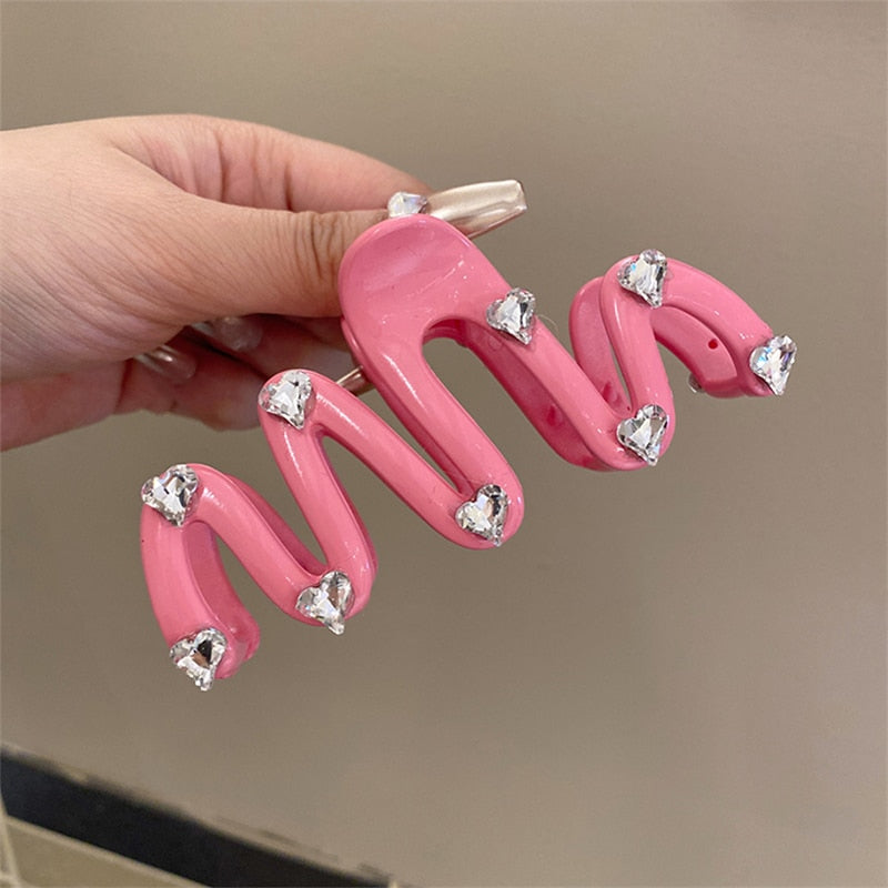 Jelly Wave Hair Claw Clip Large