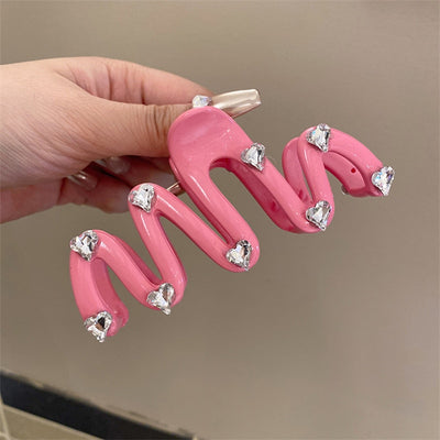 Jelly Wave Hair Claw Clip Large