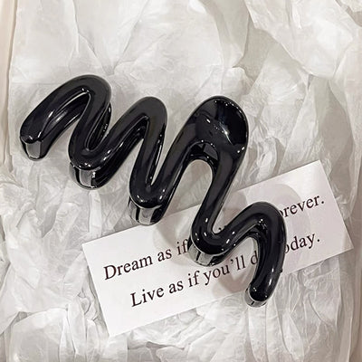 Jelly Wave Hair Claw Clip Large