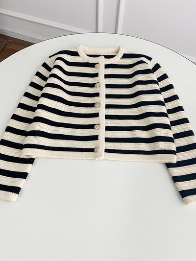 Striped Cardigan Jacket
