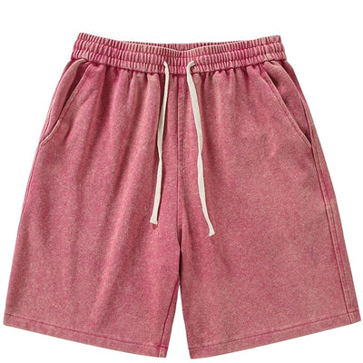 Distressed Cotton Sweatshorts